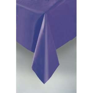 54x108 Plastic Tablecloth Purple 12 pieces