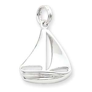  Sterling Silver Sailboat Charm: Vishal Jewelry: Jewelry