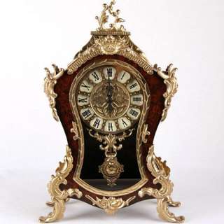 New Rococo Desk Shelf Clock Anitque Reproduction Chiming Mantle Clock 