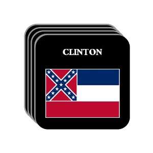  US State Flag   CLINTON, Mississippi (MS) Set of 4 Mini 