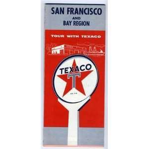  Texaco San Francisco and Bay Region Map California Gousha 