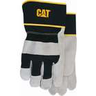 Cat CAT013201L Gloves Rainwear Boss Mfg Large Gray Leather Palm Gloves
