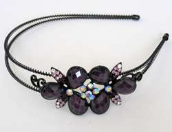 Rhinestone Headbands Flower Butterfly Hair Bands Crystal Head Beads 