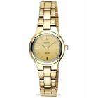   Solar Ladies Watch   Gold Tone Dial   Gold Tone Case and Bracelet