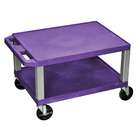   Rolling Office Supply Organizer Cart No Electric purple and nickel