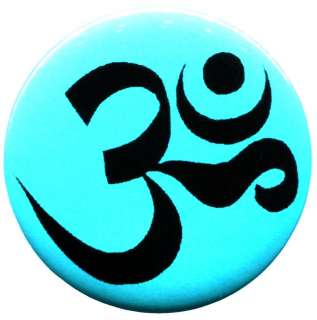 Aum om infinity hindu trance pin badge button pinback  