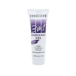  Condition 3 in 1 Gel, Max Hold, 4 Ounces Beauty