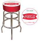 Trendy Best Quality Vintage Coca Cola Coke Pub Stool with Back   Ice 