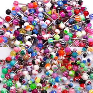 120 Different Tongue Belly Navel Rings Body Jewelry 252  