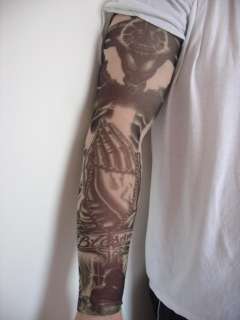 Fake Tattoo Sleeve Cloth Arm Art   Blessed Design T24  