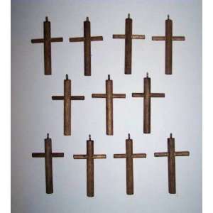  ABC Products   Package of 10 ~ Wooden Crosses   With 