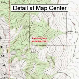  USGS Topographic Quadrangle Map   Railroad Pass, Nevada 