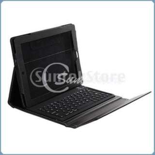 Wireless Bluetooth Keyboard With Leather Black Case Stand Cover for 