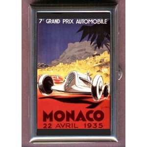  MONACO 1935 RACECAR POSTER Coin, Mint or Pill Box: Made in 