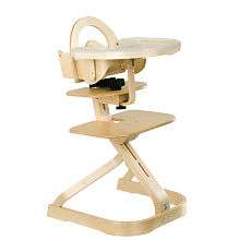 Svan High Chair in Natural with Dishwasher Safe Plastic Tray Cover 