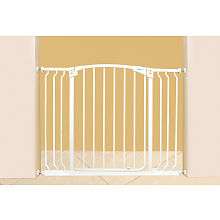 Dreambaby Extra Wide Hallway Auto Close Gate with Extensions   White 