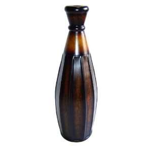  21.5 ht Wrought Iron Jar Bottle Shaped Decor Vase Planter 