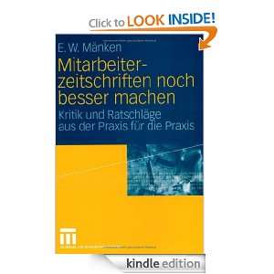   Kritik und Ratschläge aus der Praxis für die Praxis (German Edition