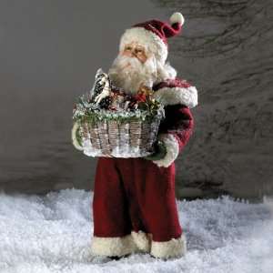  12 Fabriché Masterworks Red and White Santa with Rustic 