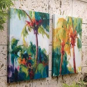  Set of Two Tropical Breeze Prints   Frontgate Patio, Lawn 