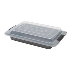  9 In. X 13 In. Non stick Cake Pan with Cover: Everything 