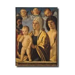 The Virgin And Child With St Peter And St Sebastian C1487 Giclee Print