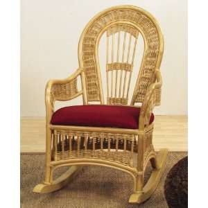   Rattan and Wicker Rocking Chair by Hospitality Rattan: Home & Kitchen