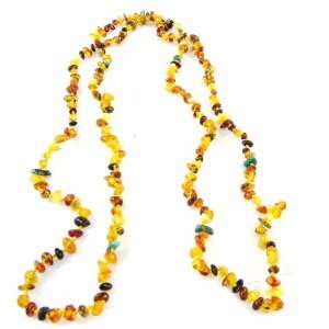 Double length necklace Eve amber turquoise. Jewelry