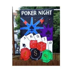 Poker Night Decorative Banner 