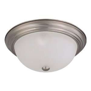  Nuvo 60/3263 Signature 3 Light Flush Mount in Brushed 