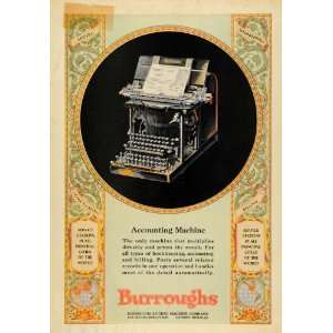  1930 Ad Vintage Burroughs Accounting Machine Business 