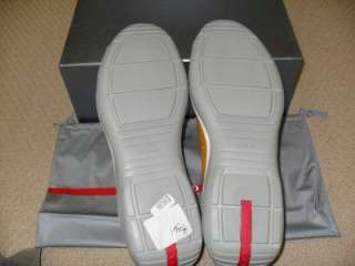 Prada Men Signature Sneaker Shoes Yello Size10 NIB $380  