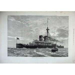  1878 Ship Iron Clad Fleet Dreadnought Sea Fine Art