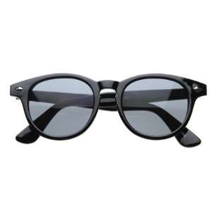 Horned Rim Retro Round Circle Wayfarers P3 Key Hole Sunglasses  