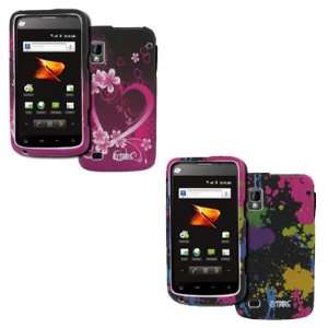   of Snap on Case Covers (Heart Flower, Paint Splatter) Electronics