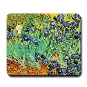  Van Gogh Irises Fine art Mousepad by  Everything 