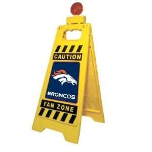  Denver Broncos 29 inch Caution Blinking Fan Zone Floor 