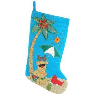   Sipping Cocktails At The Beach Christmas Stocking