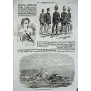  1854 Ship Douro China Sea Madame Cabel Soldiers Uniform 