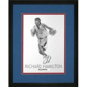  Richard Hamilton Detroit Pistons 8.5x11 Framed Print 