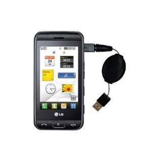  Retractable USB Cable for the LG Viewty Smile with Power Hot Sync 