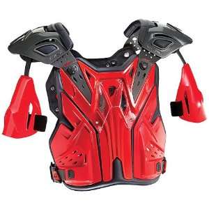  Roost Deflector Off Road Motorcycle Body Armor   Red/Black / X Large
