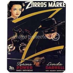 Zorros Marke The Mark of Zorro Vintage Movie MOUSE PAD 