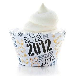   Gold Cupcake Wrappers  Set of 12  Graduate Stylish w/ Specialty Liners