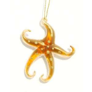   Crystal Starfish Christmas Ornament   Copper #W20022