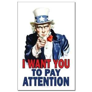 Uncle Sam: Classroom Vintage Mini Poster Print by CafePress