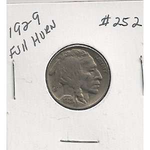  1929 Buffalo Nickel in 2x2 holder #252 Full Horn 