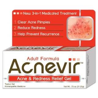 Acnevir Acne and Redness Relief Gel, Net Wt. .75 Ounce Boxes (Pack of 