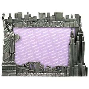 New York Picture Frame  Pewter Lrg, New York Picture Frames, New York 