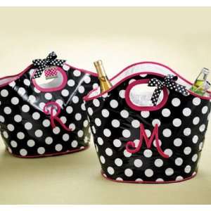  Cute Polka Dot Lunch Cooler Tote with Initial Kitchen 